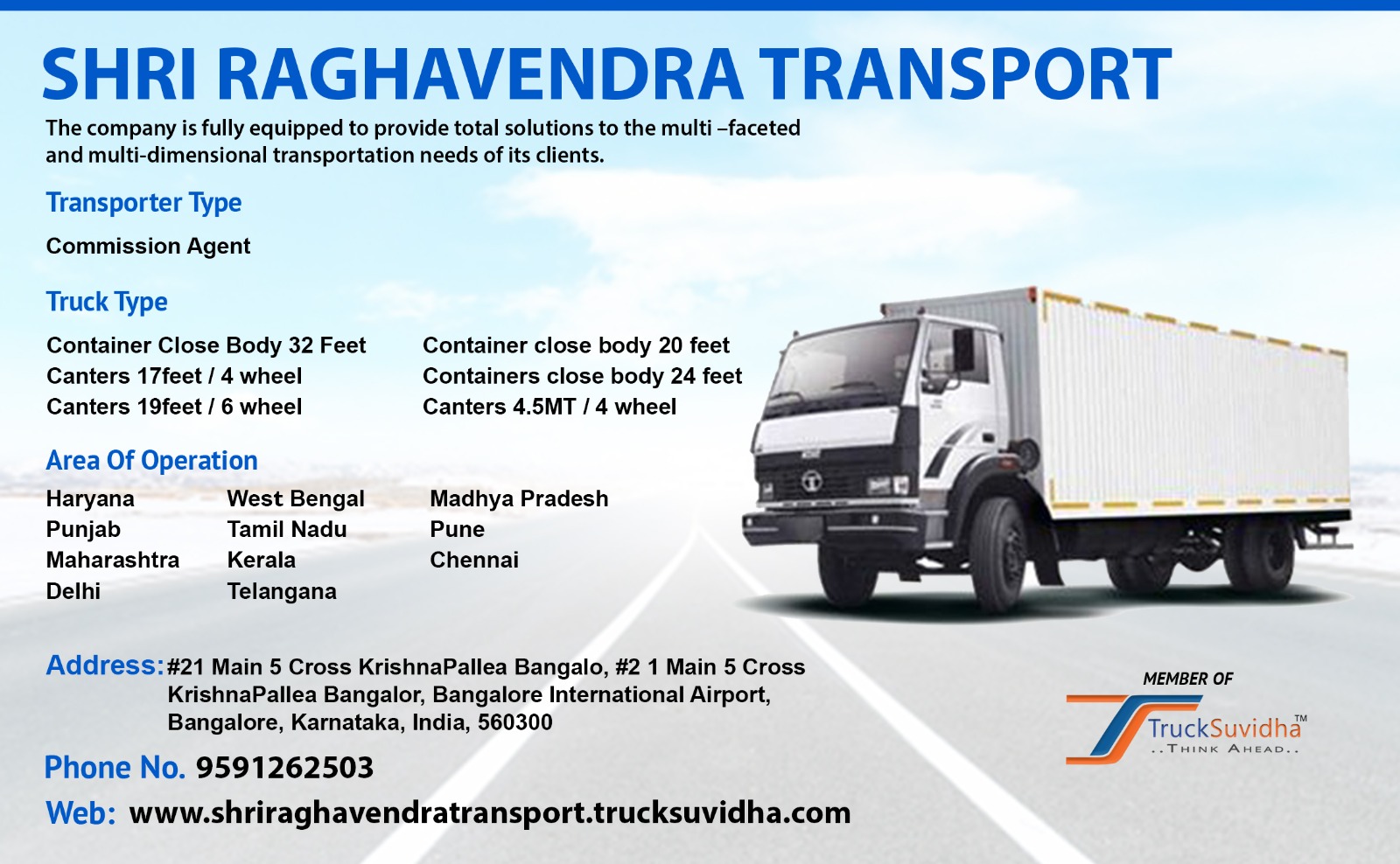 TruckSuvidha Promotion Slider