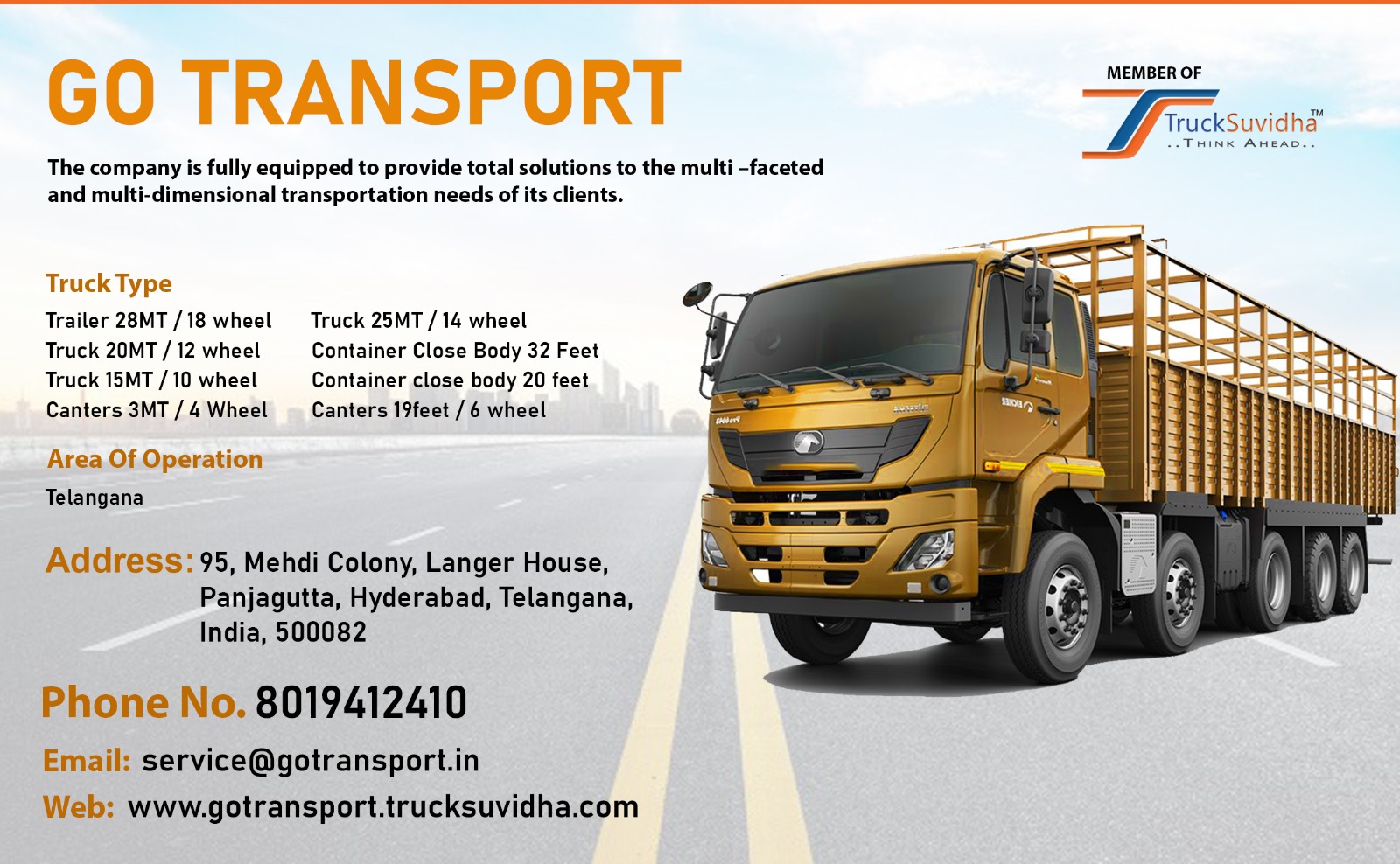 TruckSuvidha Promotion Slider