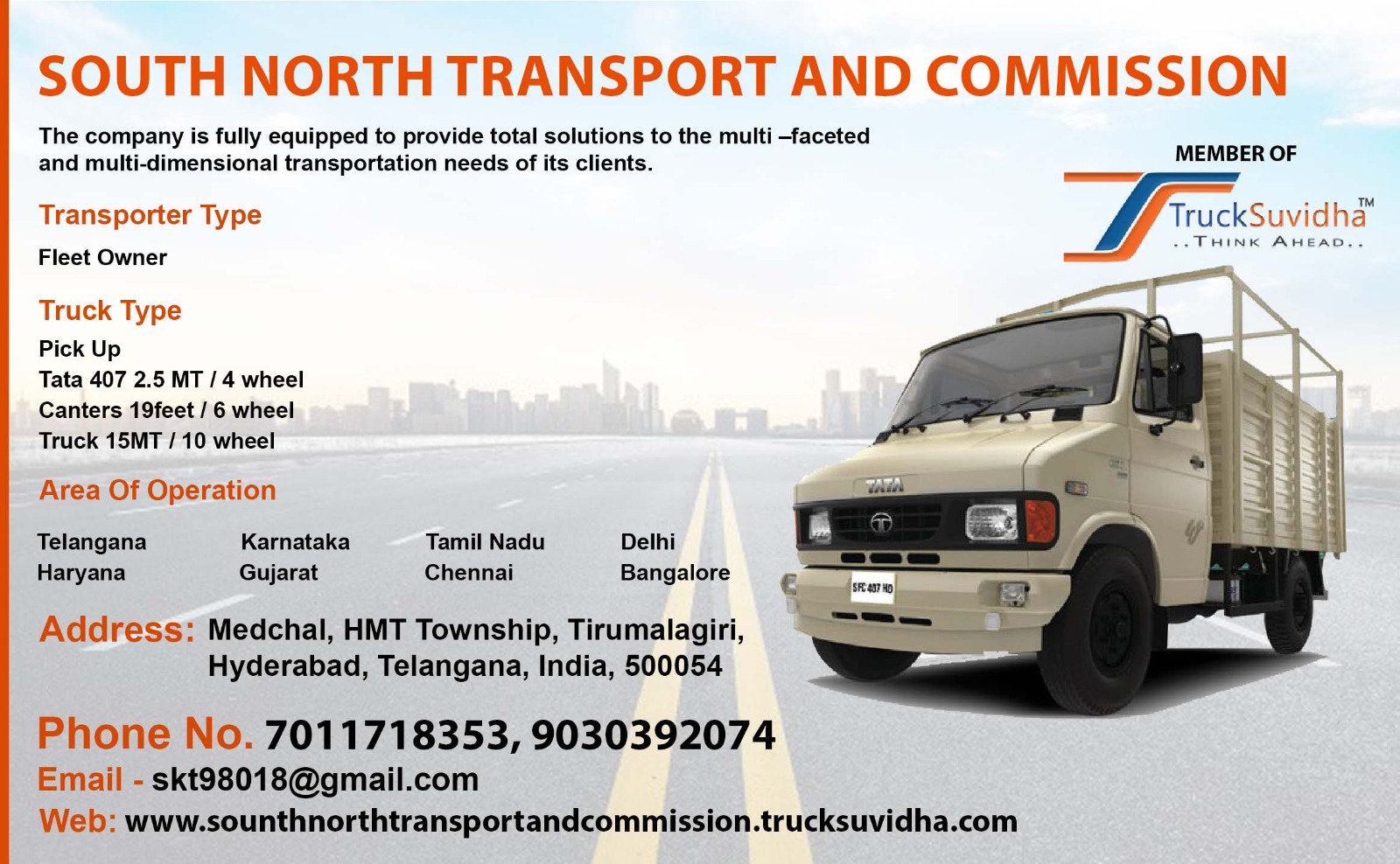 TruckSuvidha Promotion Slider