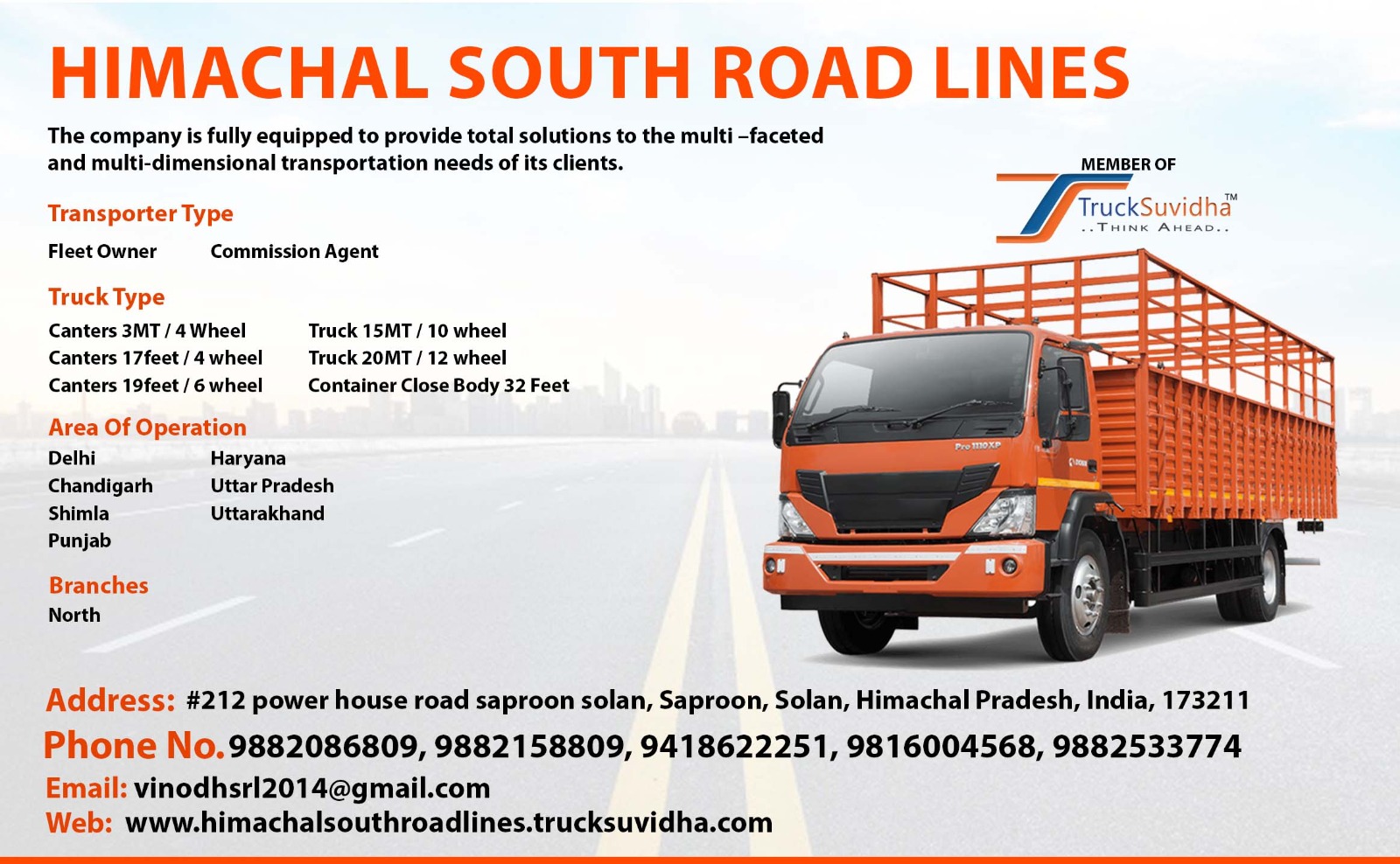 TruckSuvidha Promotion Slider