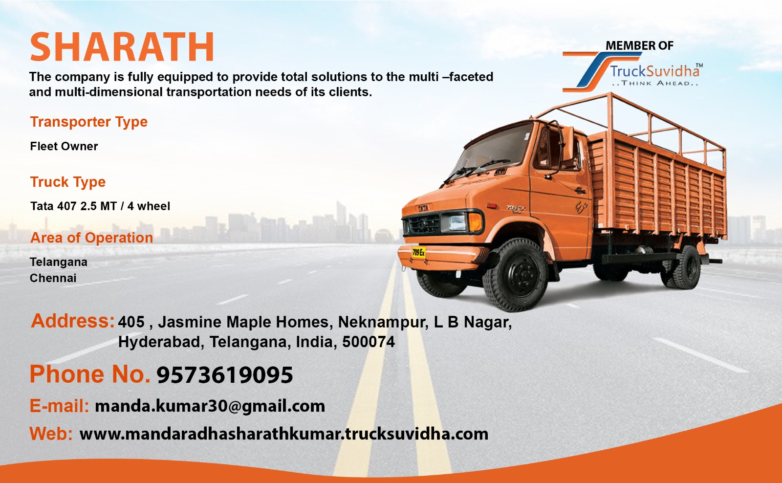 TruckSuvidha Promotion Slider