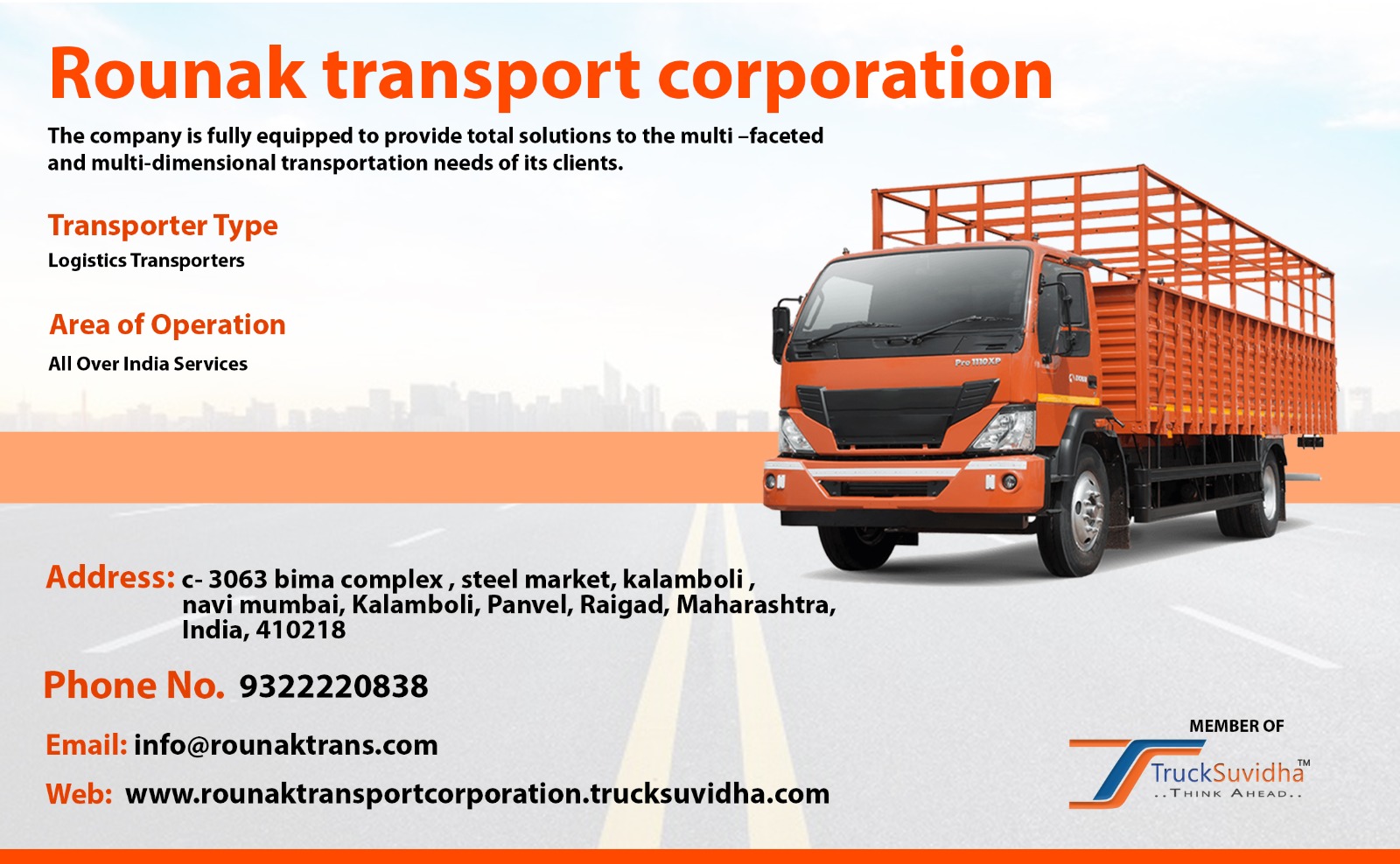 TruckSuvidha Promotion Slider
