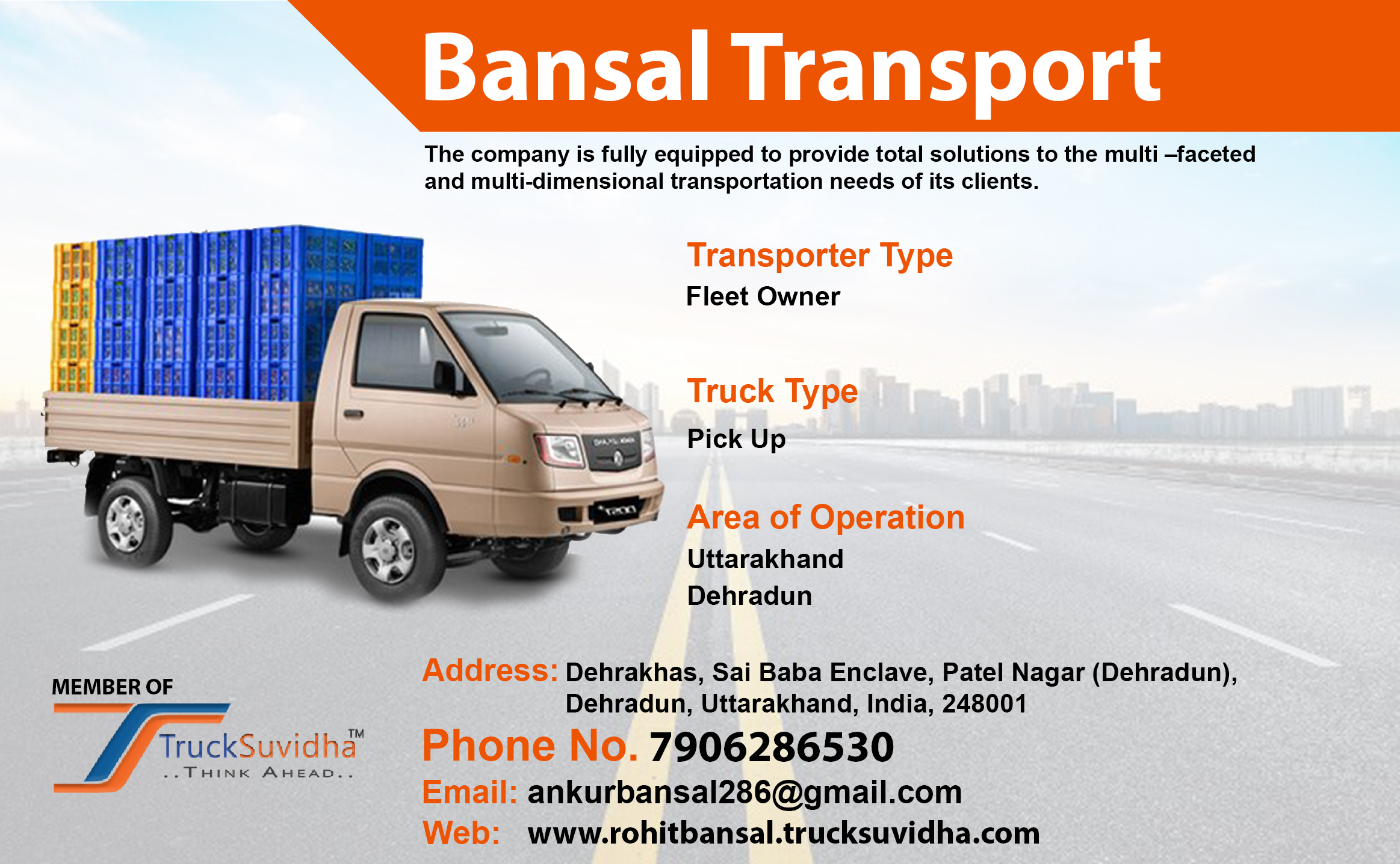 TruckSuvidha Promotion Slider