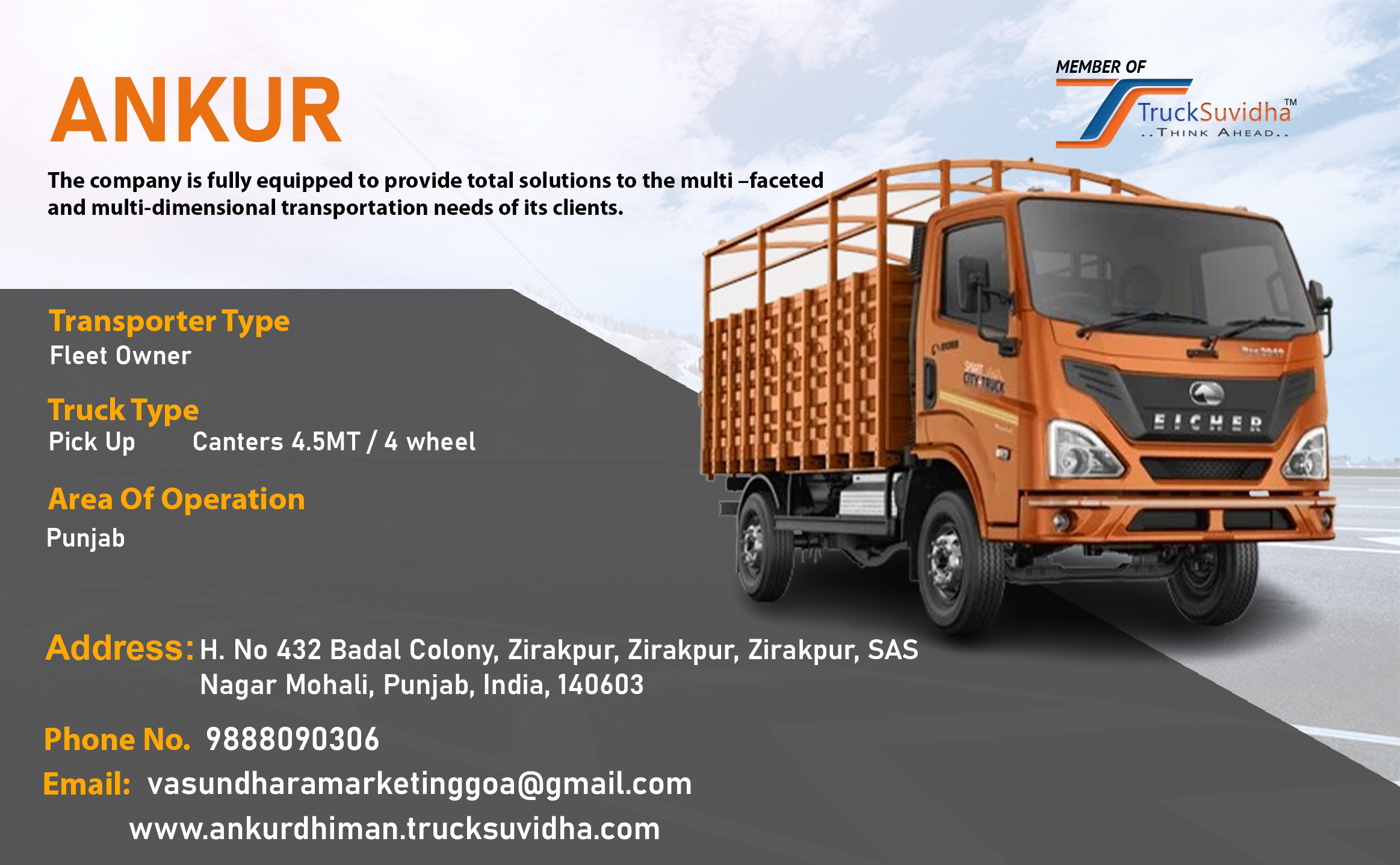TruckSuvidha Promotion Slider