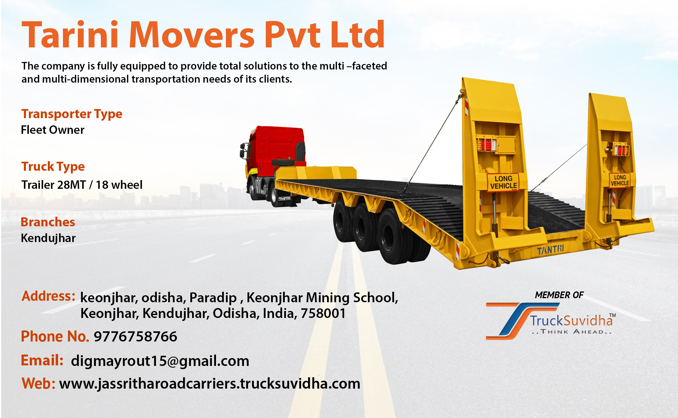 TruckSuvidha Promotion Slider