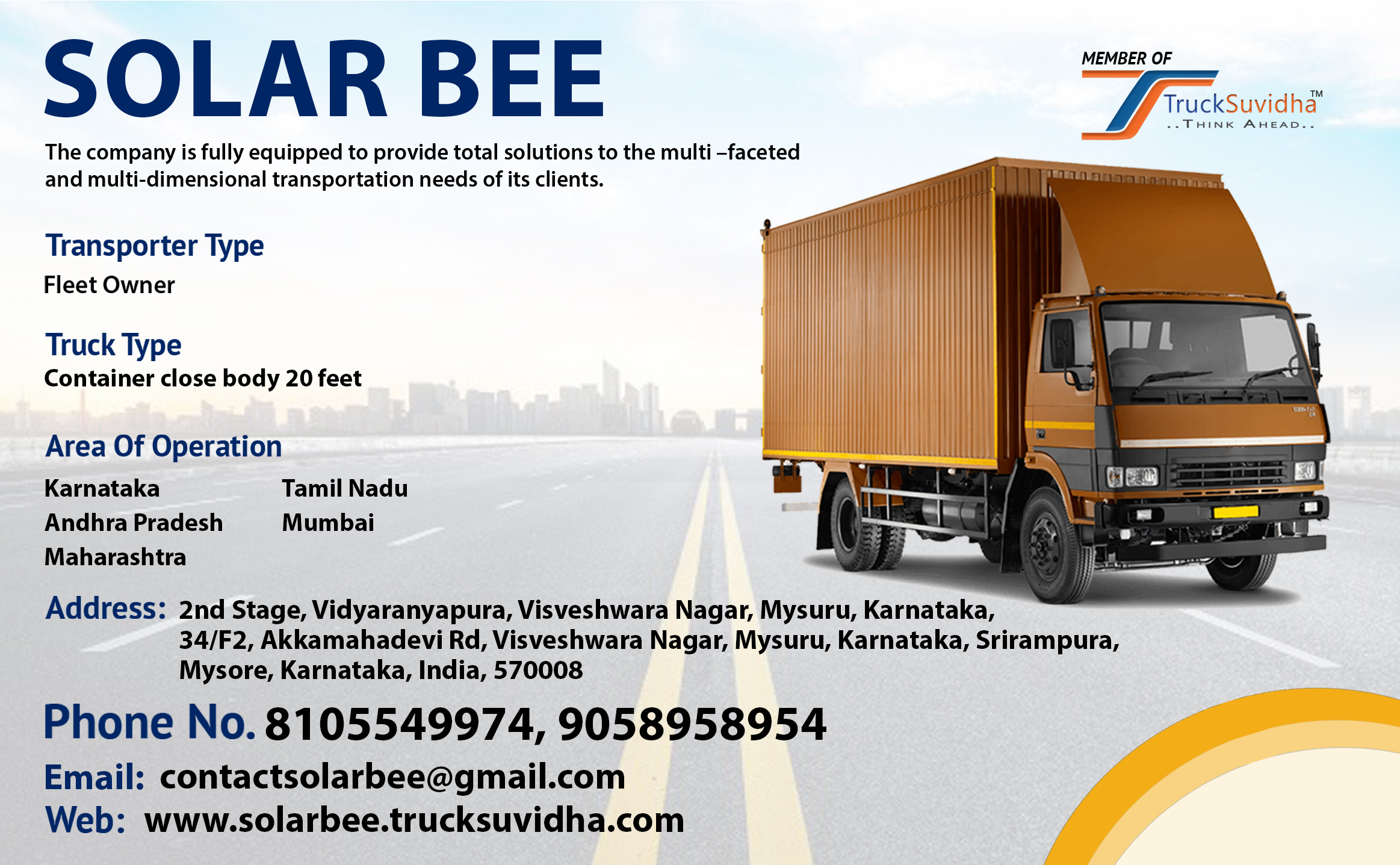 TruckSuvidha Promotion Slider