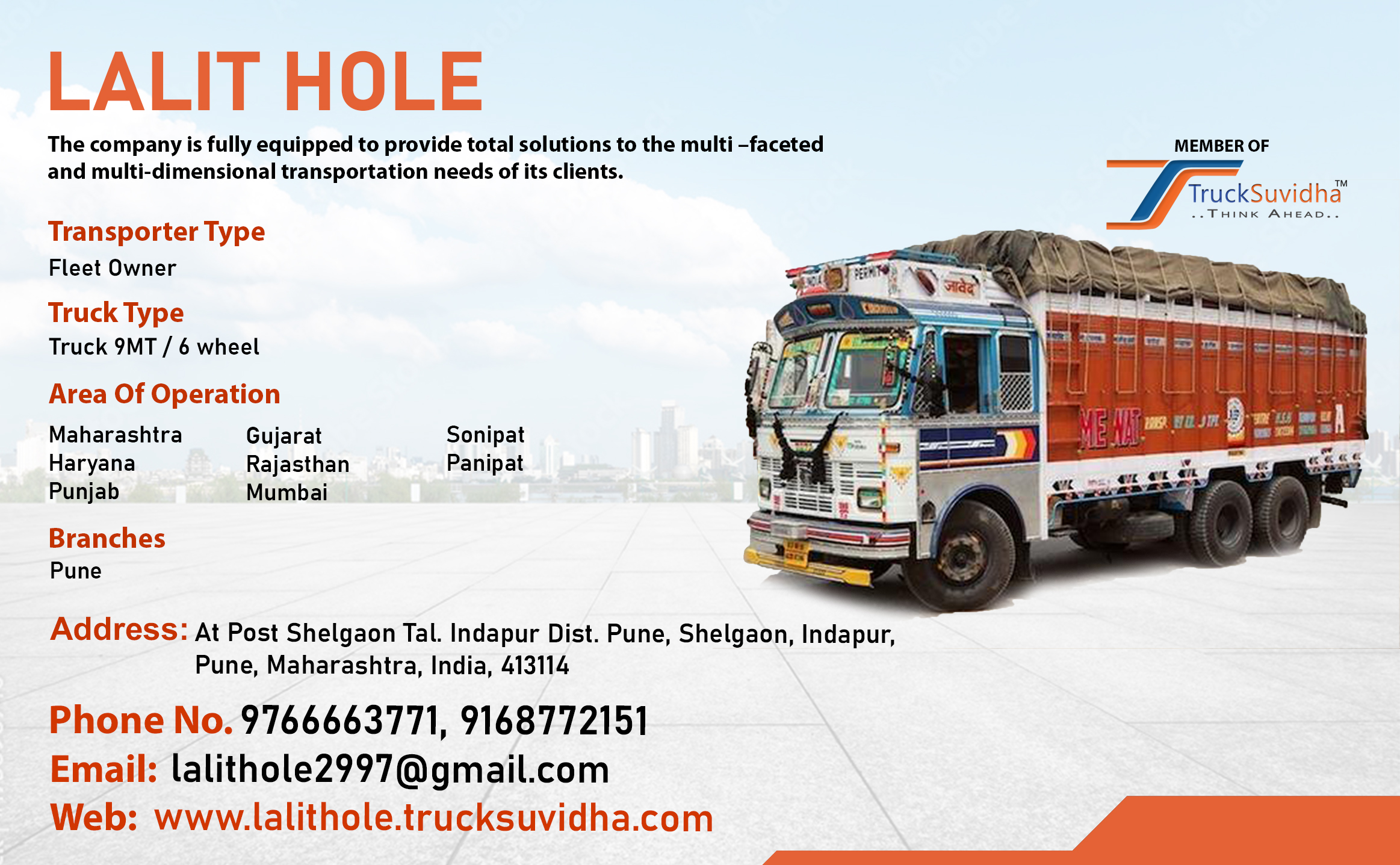 TruckSuvidha Promotion Slider