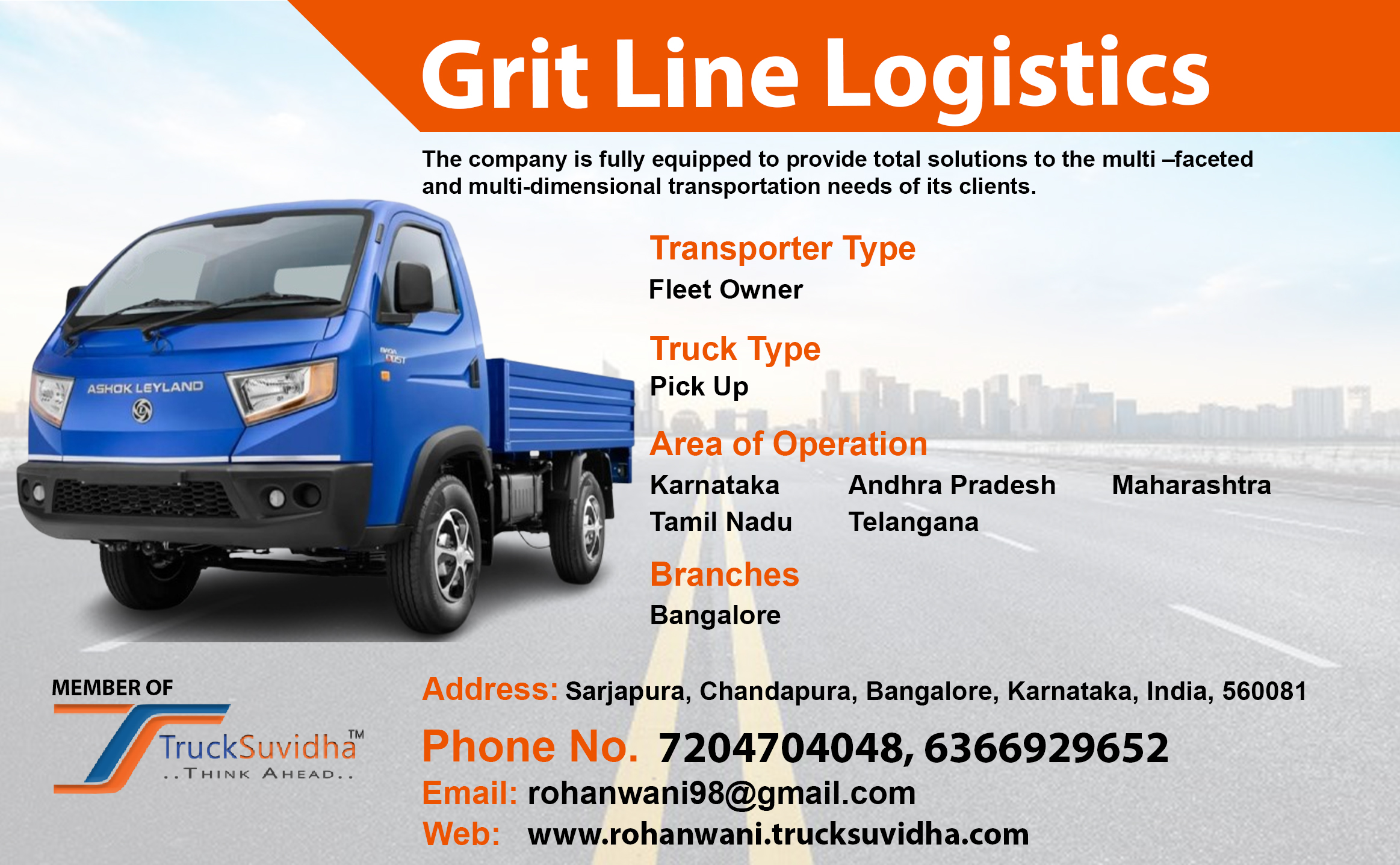 TruckSuvidha Promotion Slider