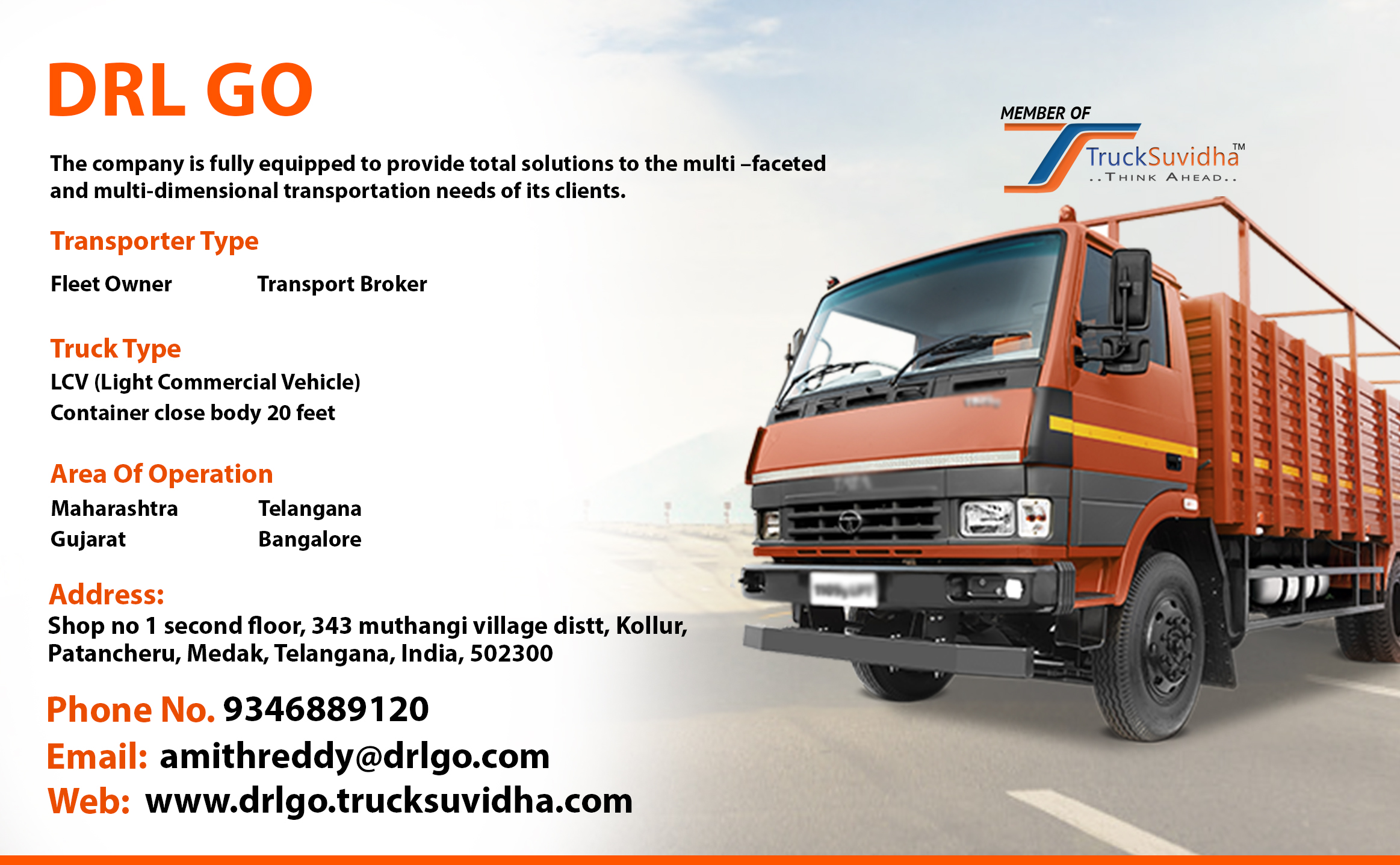 TruckSuvidha Promotion Slider