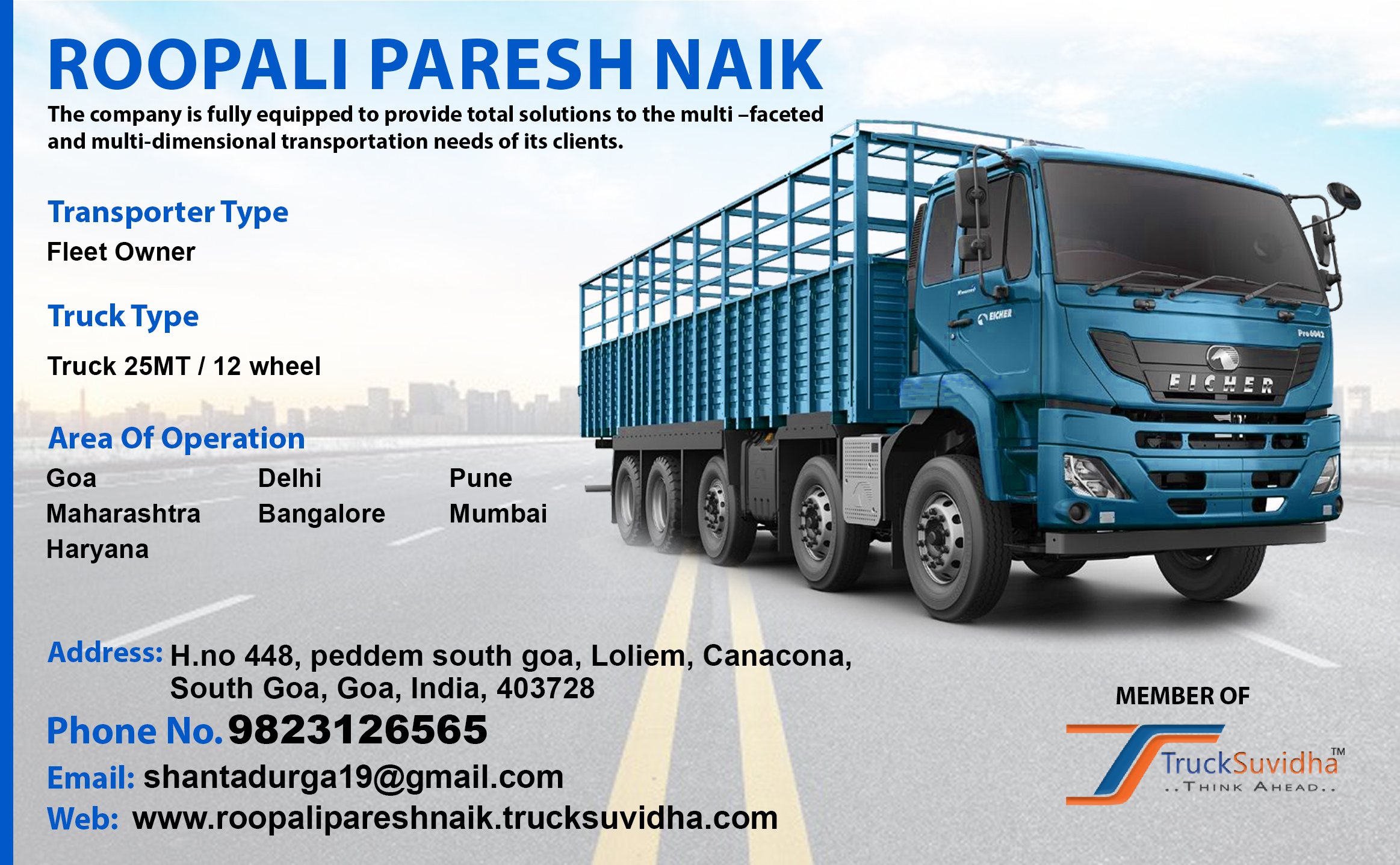 TruckSuvidha Promotion Slider