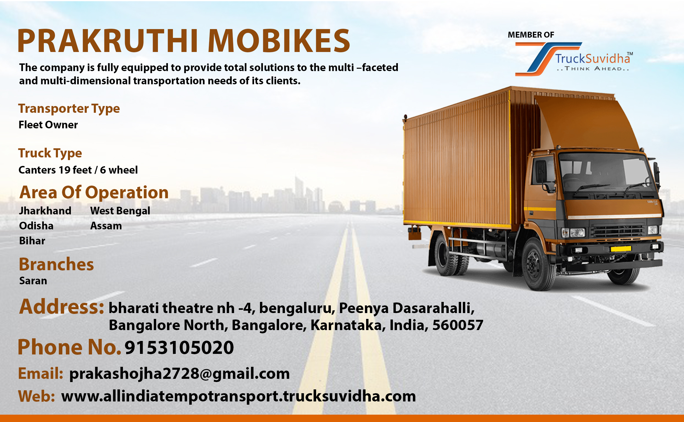 TruckSuvidha Promotion Slider