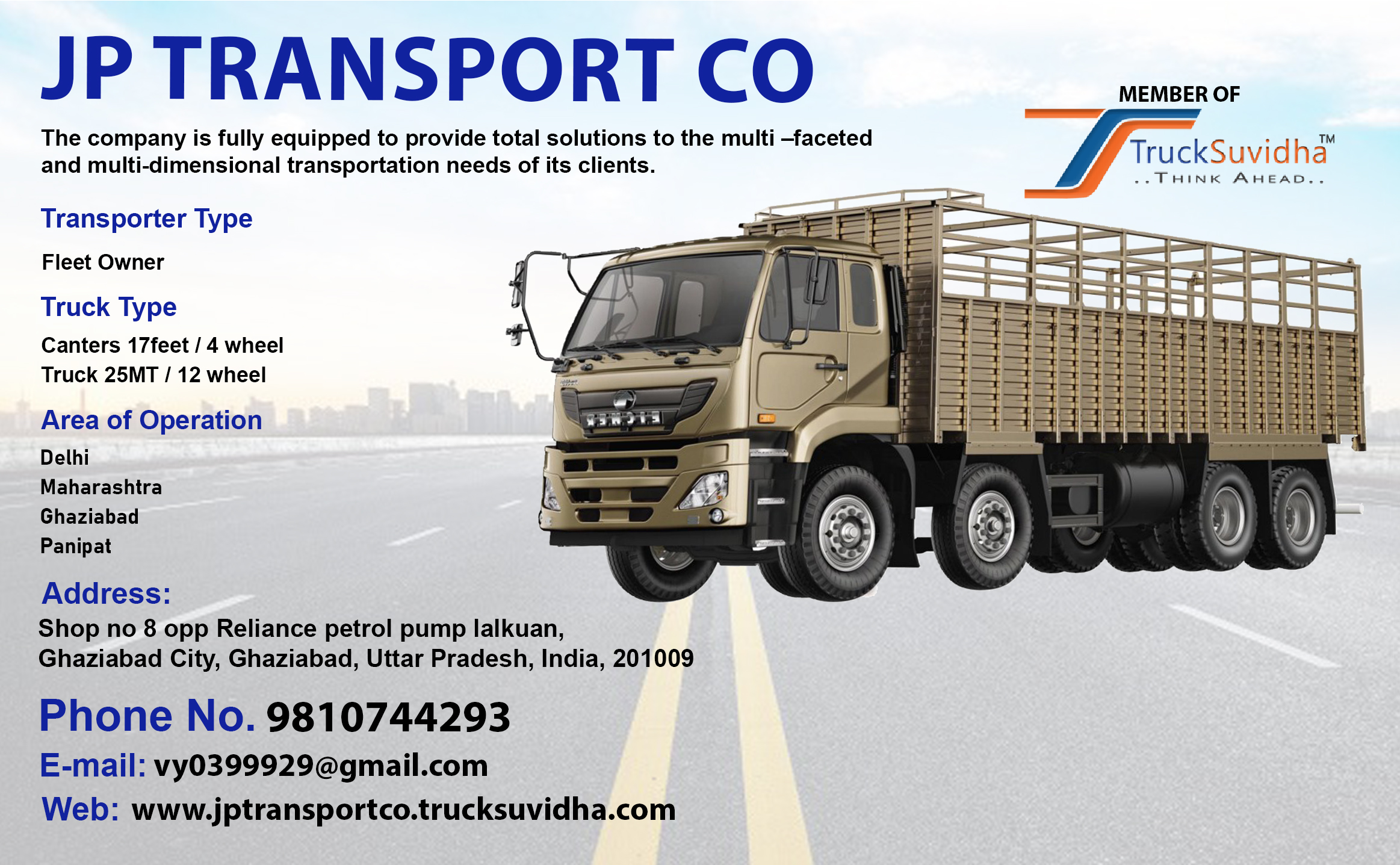 TruckSuvidha Promotion Slider