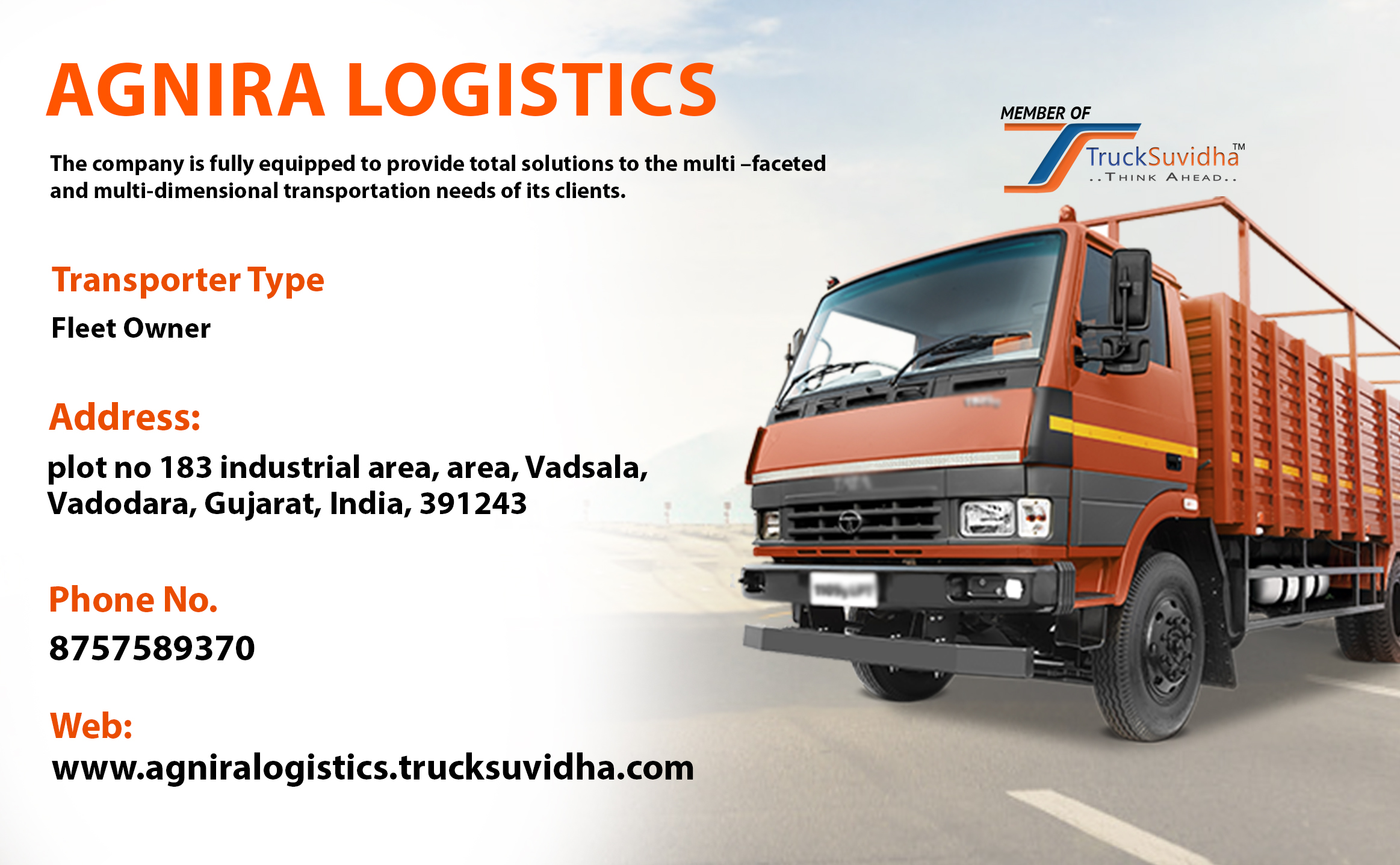TruckSuvidha Promotion Slider