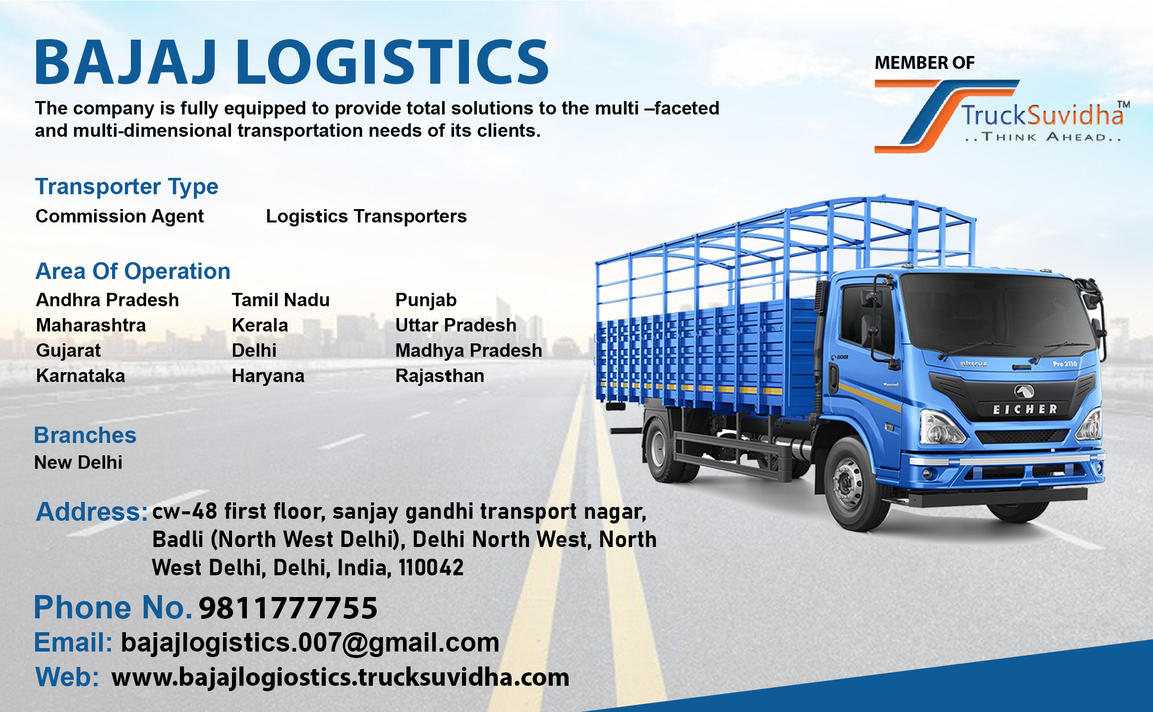 TruckSuvidha Promotion Slider