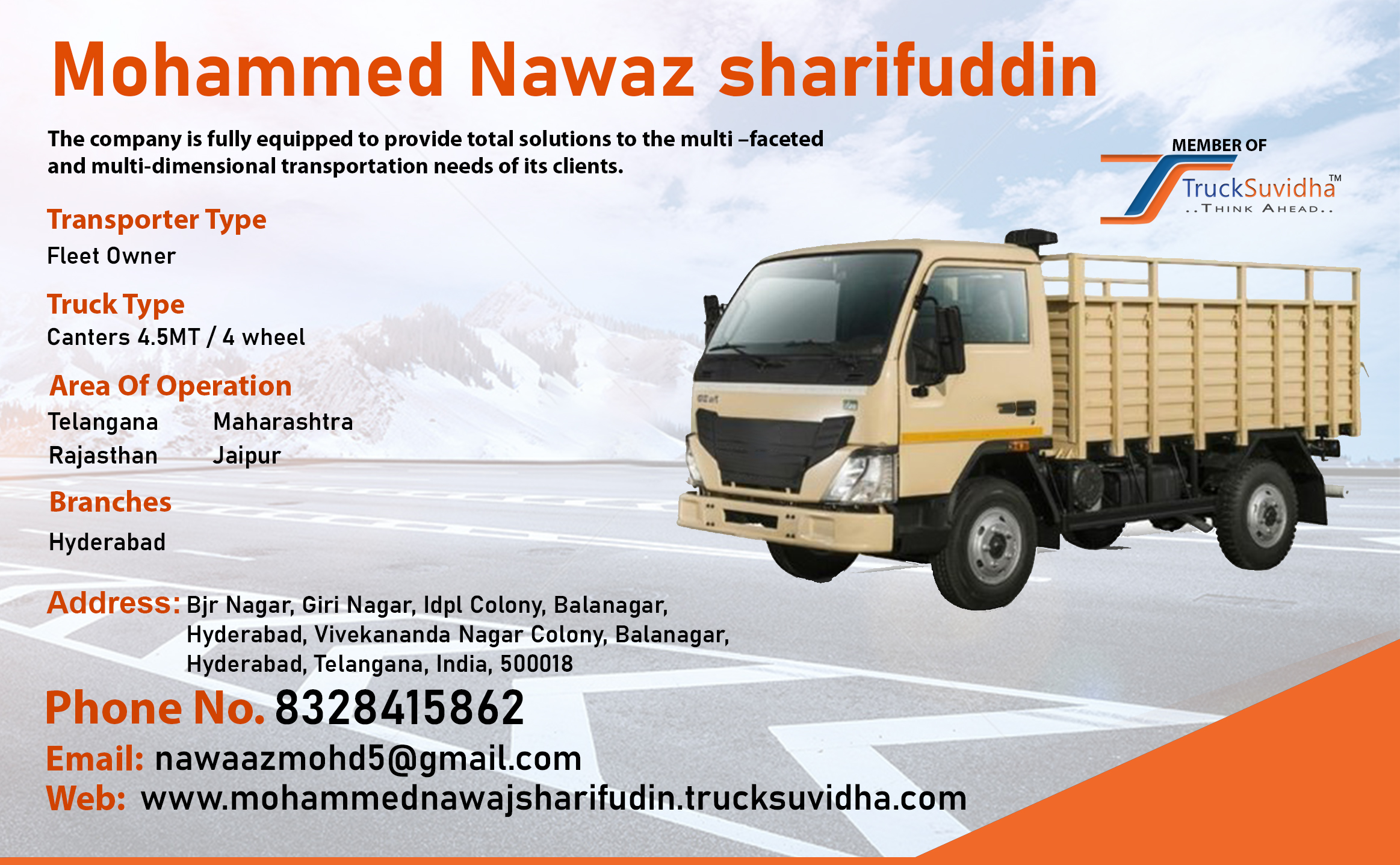 TruckSuvidha Promotion Slider