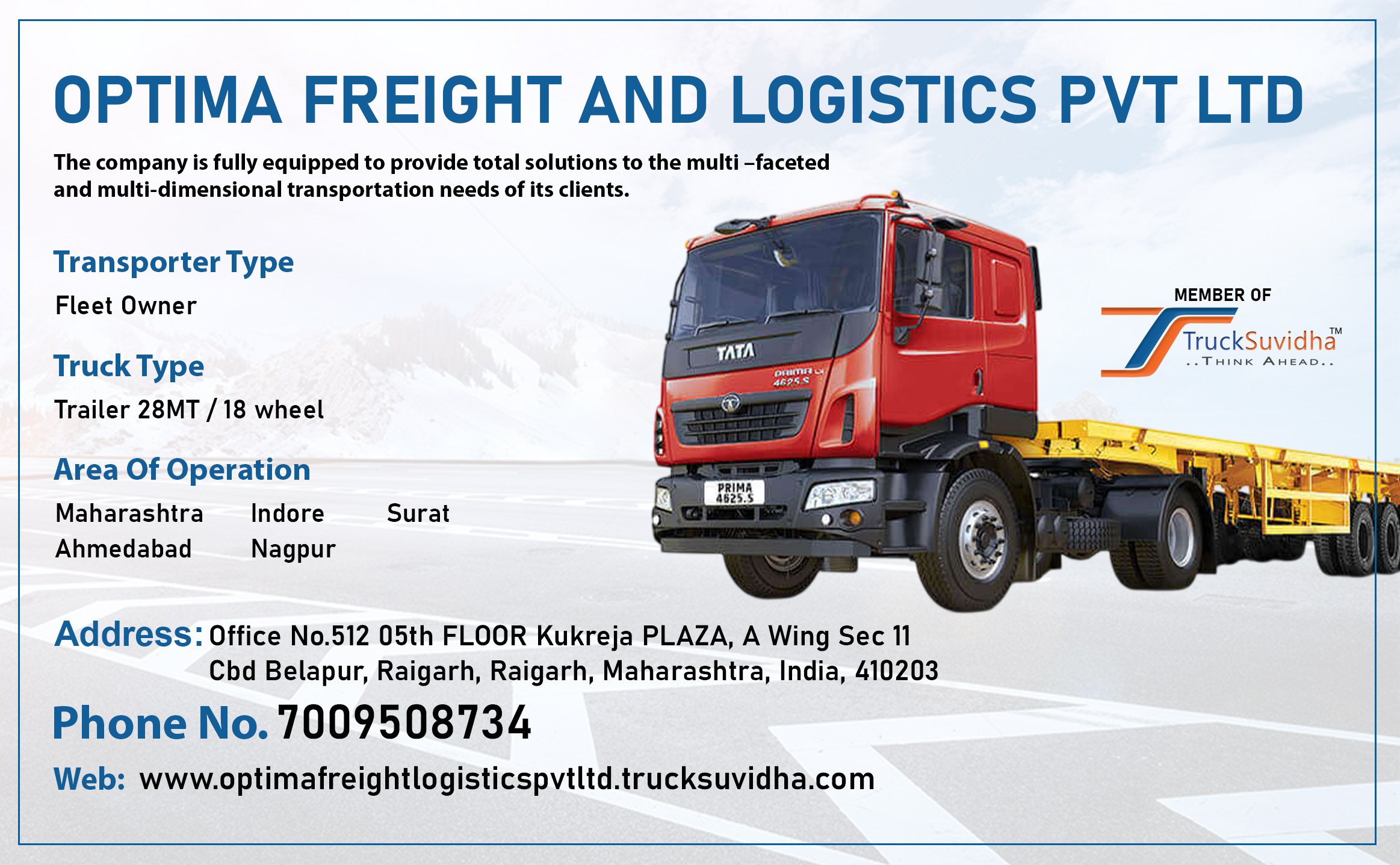 TruckSuvidha Promotion Slider