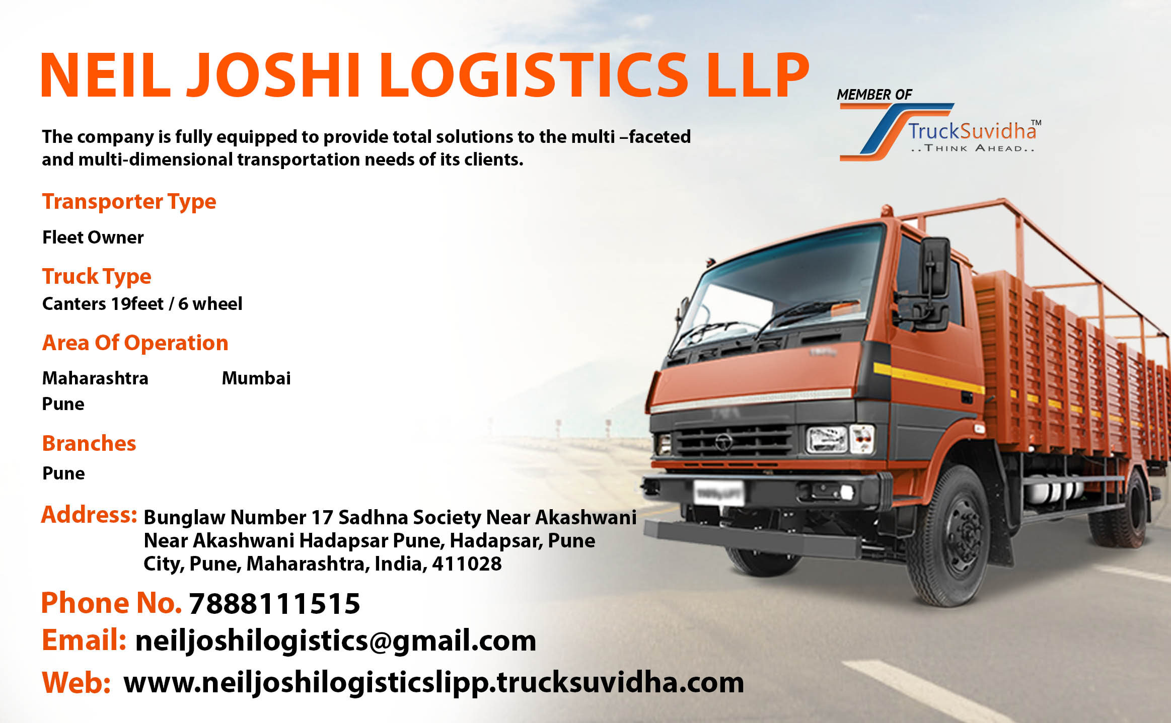 TruckSuvidha Promotion Slider