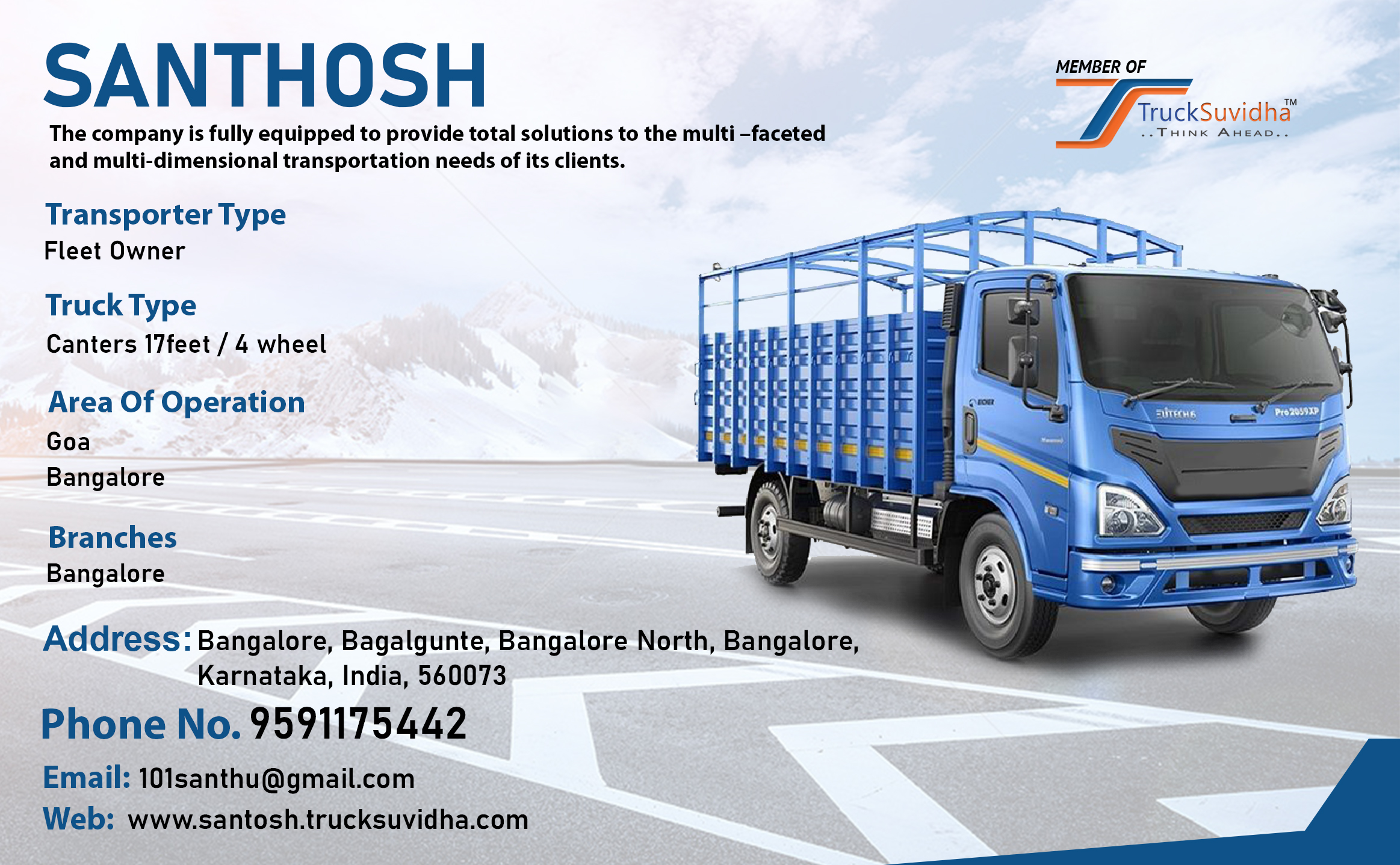 TruckSuvidha Promotion Slider