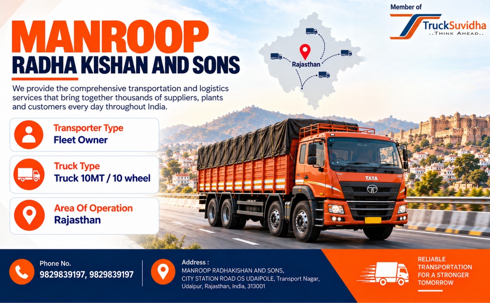 TruckSuvidha Promotion Slider