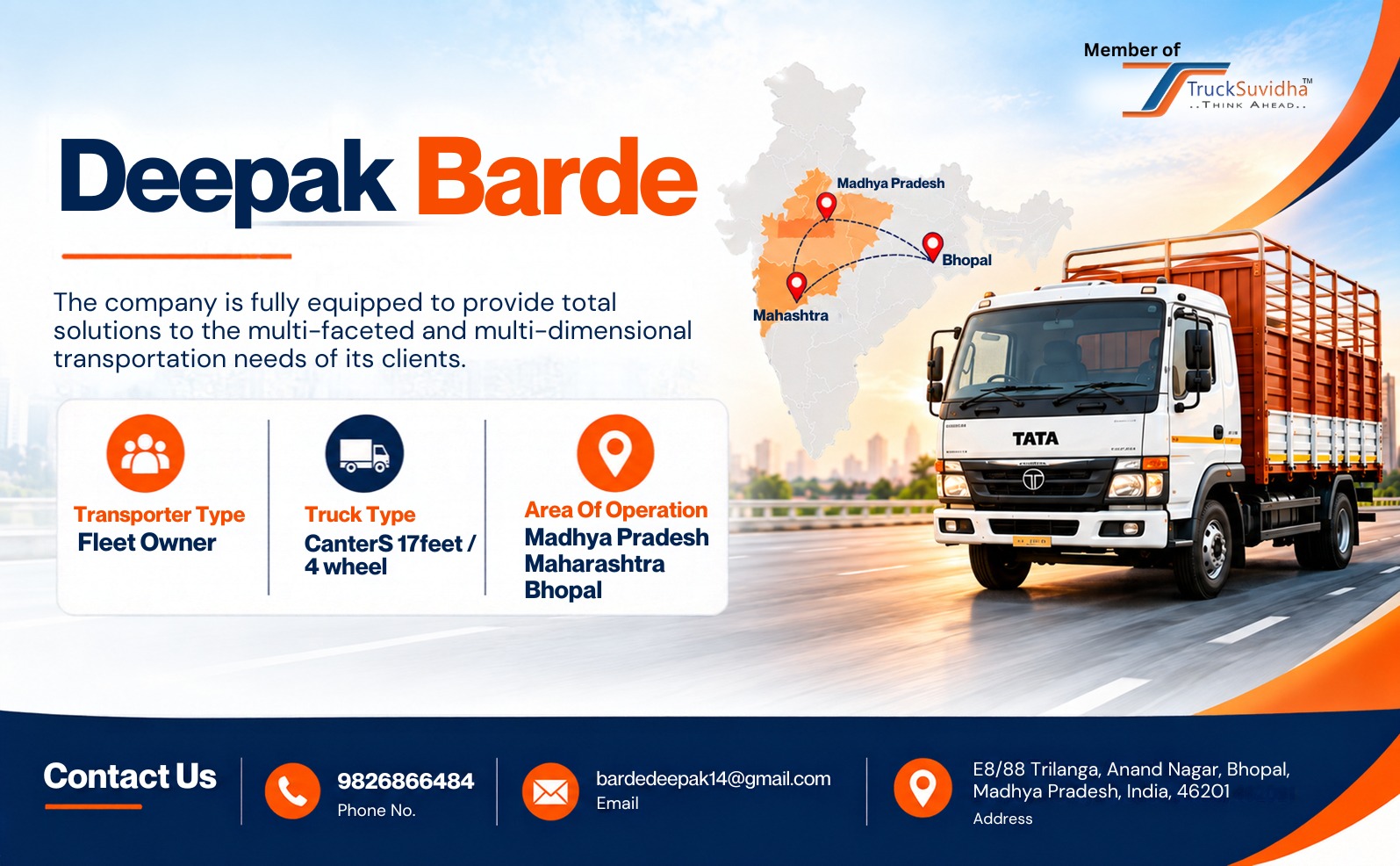 TruckSuvidha Promotion Slider